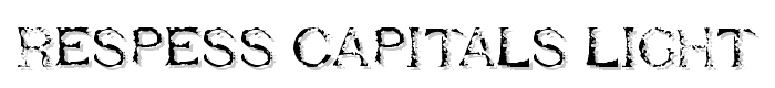 Respess Capitals Light font